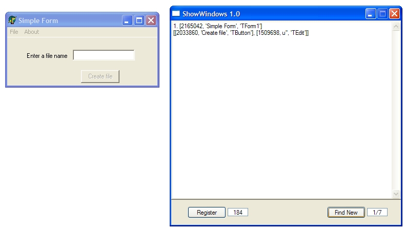 Show Windows 2